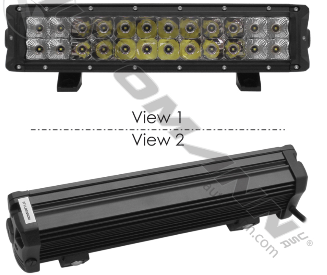 13.5" LED Combo Flood/Spot Beam Light bar - 571.LD9224DM