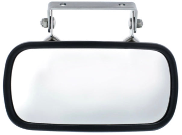 Rectangular Stainless Over Door Convex Mirror W/ Mounting Bracket - 43001