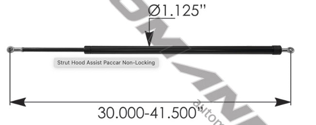 Strut Hood Assist Paccar Non-Locking - A99626