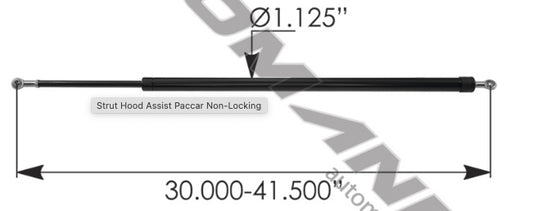 Strut Hood Assist Paccar Non-Locking - A99626