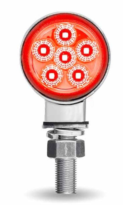 Amber/Red Clearance Marker to Blue Auxiliary 1.8″ Mini Double Face Round Light - TLED-DL1XB