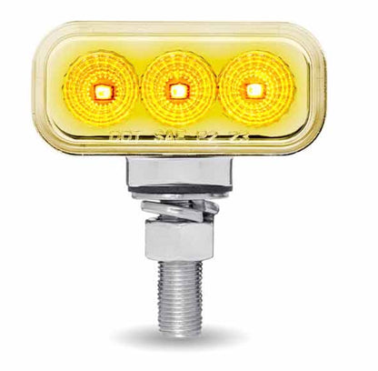 Amber/Red Clearance Marker to Blue Auxiliary 1.5″ x 3″ Mini Double Face Rectangular Light - TLED-DR1XB