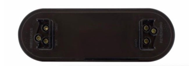 6" Oval Combo Light With 14 LED Stop Turn & Tail & 16 LED Back-Up Red LED/Red Lens  -  36609