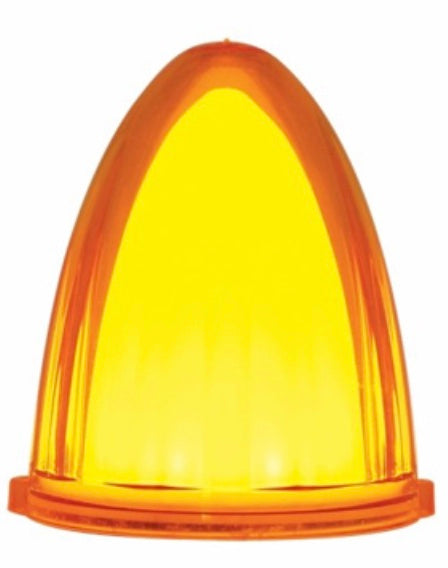 9 LED Dual Function GloLight Watermelon Grakon 1000 Style Cab Light - Amber LED/Amber Lens - 36662