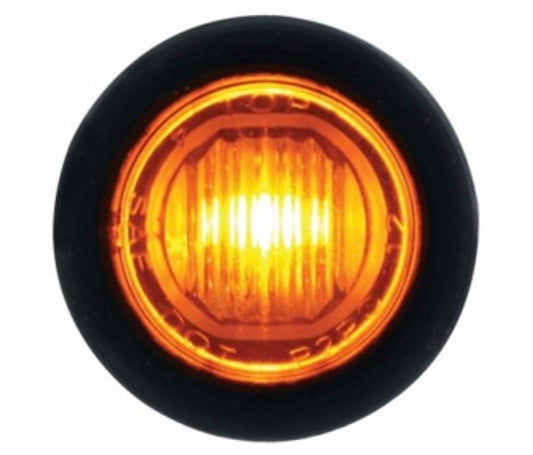 Single LED 3/4" Mini Light (Clearance/Marker) Amber - 36843