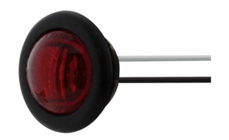 Single LED 3/4" Mini Light (Clearance/Marker) Red - 36844