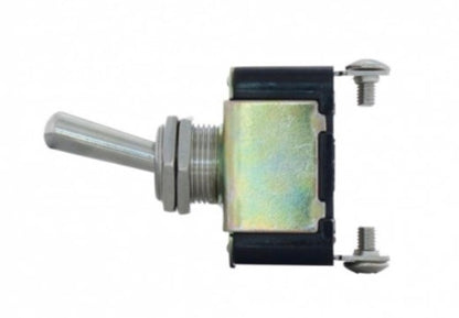 2 Pin, 10 Amp - 12V DC On-Off Metal Toggle Switch W/ 2 Screw Terminals - 40001