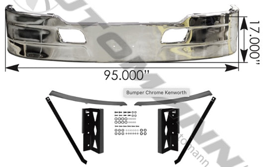 Bumper Chrome Kenworth  -  564.59104C