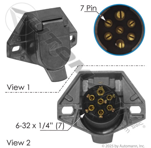 Socket Heavy Duty 7 Pin  -  179.1017HD