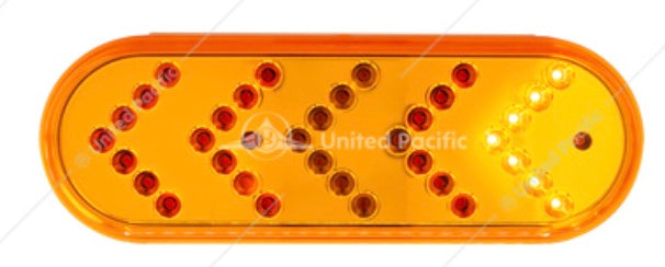 35 LED Reflector Oval Sequential Turn Signal Light  -  39475