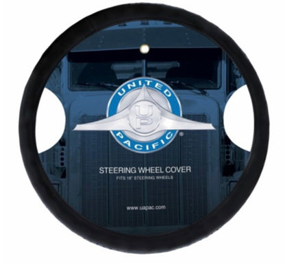 18" Blue Perforated Leather Steering Wheel Cover - 70135