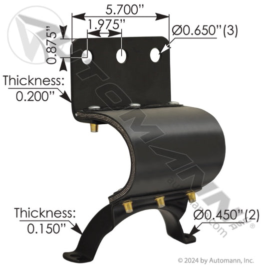 Exhaust Bracket Flexible Peterbilt - 562.U75846