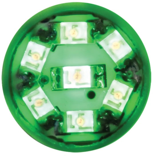 194/168 Dome Type 7 Green LED Light Bulb - 74902