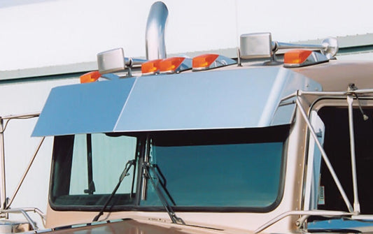 12" Blind Mount Drop Visor for Flat Windshield 1999-2005 KW trucks - 45530