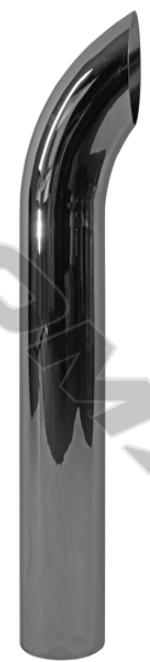 Chrome Stack 36" Length 5in OD - 562.U5536SC