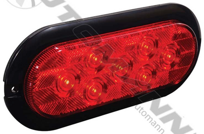 LED 6" Oval Red Surface Stop/Turn/Tail - 571.LD605R7