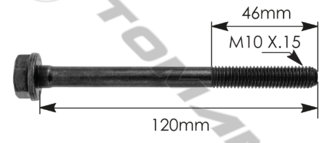 Exhaust Manifold Bolt for Detroit Diesel - MFB10120