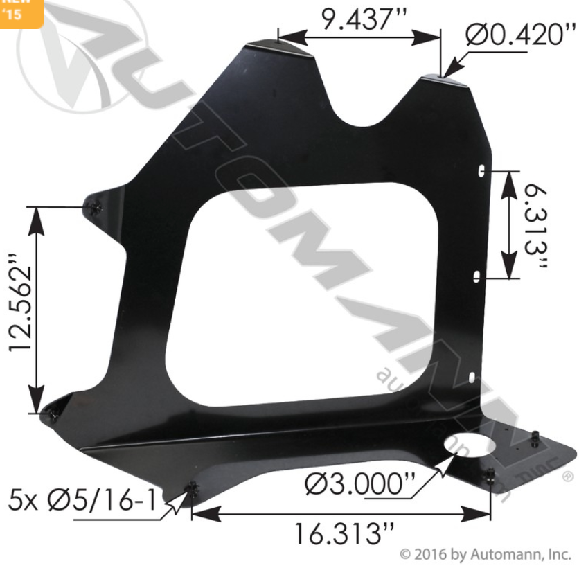 Left Bumper Support Bracket Freightliner - 564.46690