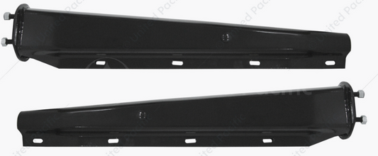 30" Black Heavy Duty Mud Flap Hangers - 2.5" Bolt Pattern (Pair) - 11320