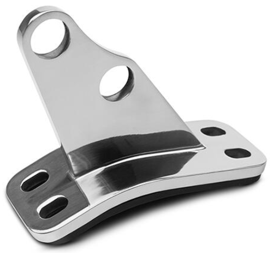 Chrome Plated Stainless Steel Lower Cab Bracket for Peterbilt Unibilt - EXBPB1