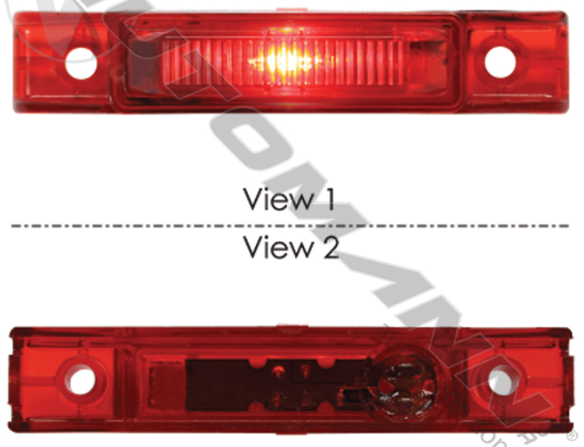 Marker Light LED 3/4in X 4in Red - 571.LD351R1
