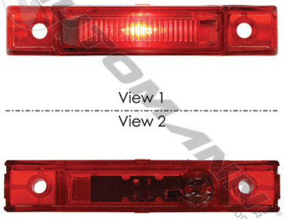 Marker Light LED 3/4in X 4in Red - 571.LD351R1