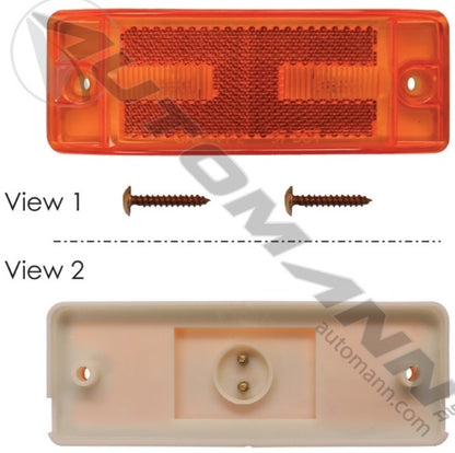 2" x 6" Amber Reflex Marker - 571.LG29A