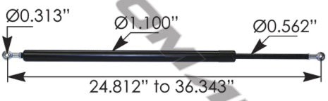 Strut Hood Assist Paccar - A99618