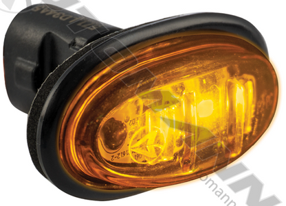 Amber 2-Diode Mini Oval Marker Light - 571.LD34A5