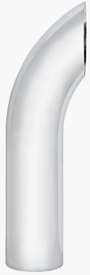 5" Curved Plain Bottom Exhaust - 96" L - C1-5-096