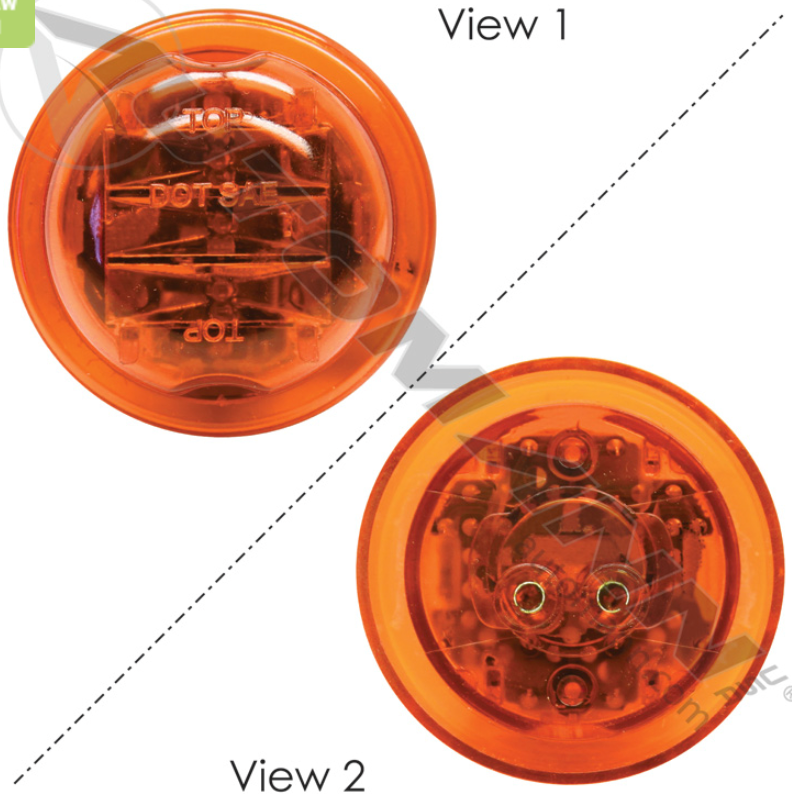 LED 2.5" PC Amber Marker Light - 571.LD102A8