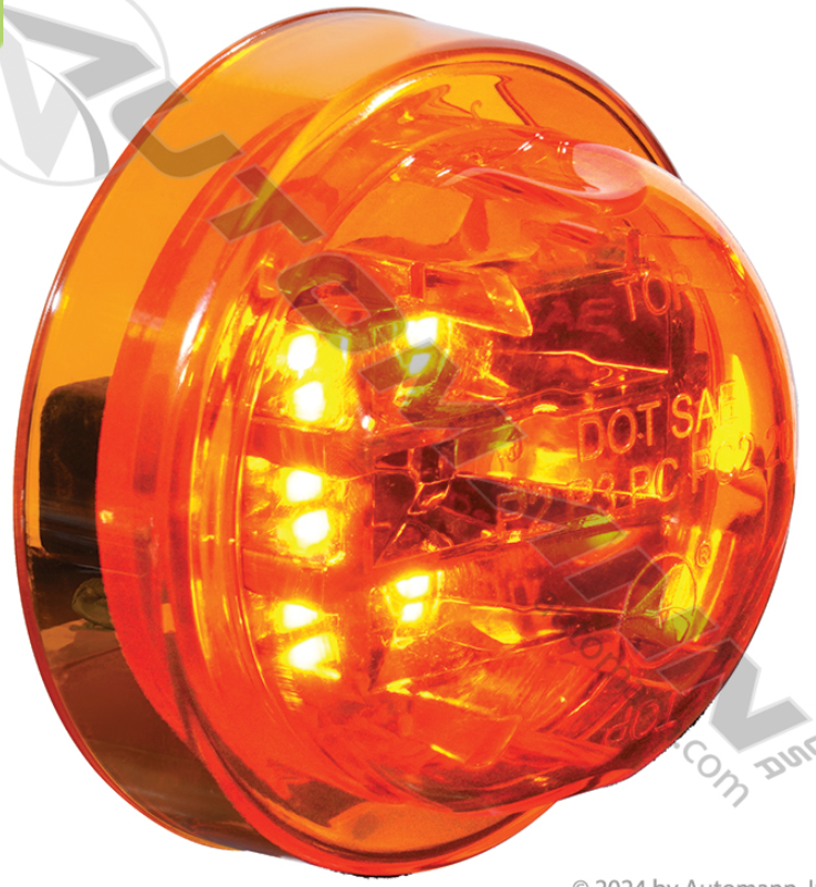 LED 2.5" PC Amber Marker Light - 571.LD102A8