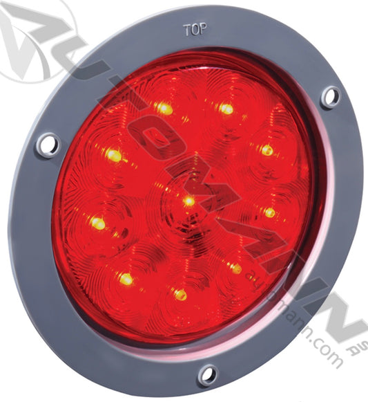 Stop/Turn/Tail Light Kit LED 4" Red Flange Mount - 571.LD404R10