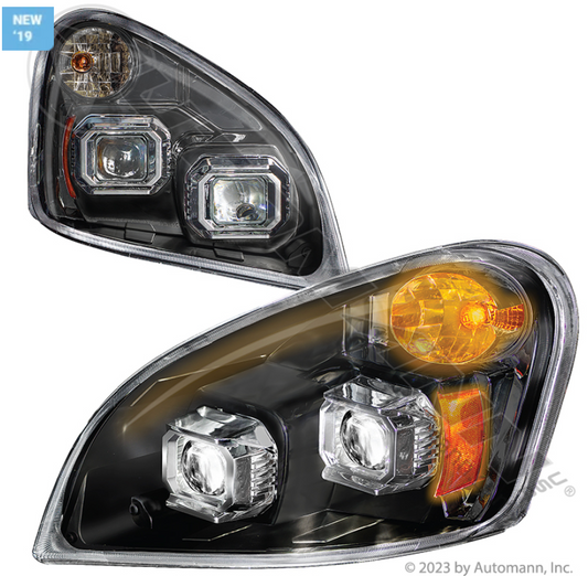 Black FL Cascadia Headlamps - 564.46051BP
