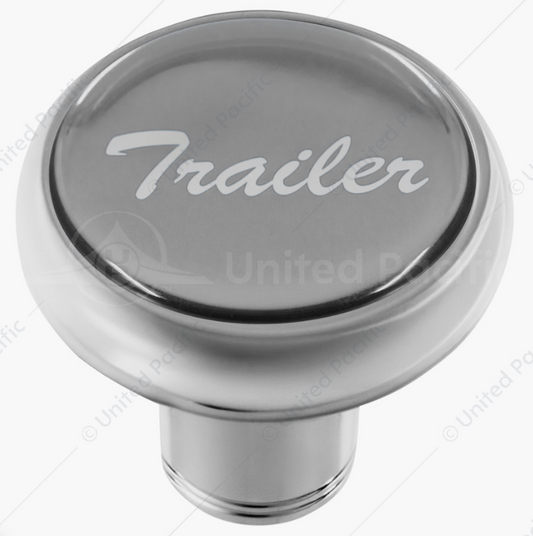"Trailer" Deluxe Air Valve Knob - Silver Glossy Sticker - 23411