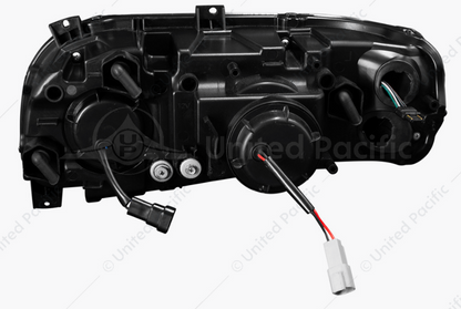 Chrome Projection Headlight With LED Turn Signal & Light Bar For 2008-2024 Peterbilt 389-Passenger - 32917