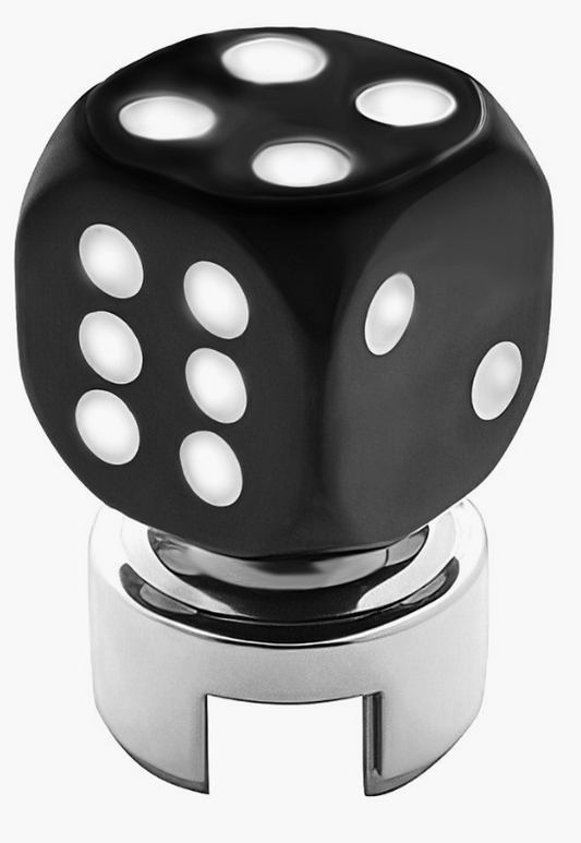 Black Dice Gearshift Knob With 13/15/18 Speed Adapter - 70617