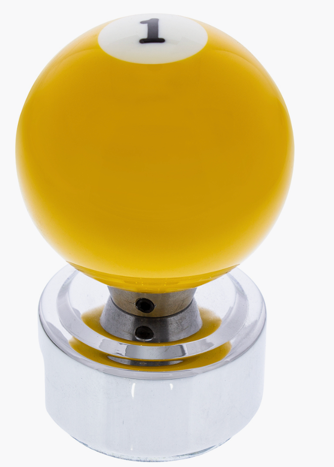 Number 1 Pool Ball Gearshift Knob For 13/15/18 Speed Eaton Style Shifters - 70687