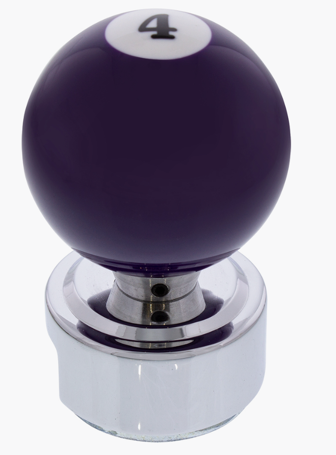 Number 4 Pool Ball Gearshift Knob For 13/15/18 Speed Eaton Style Shifters - 70765