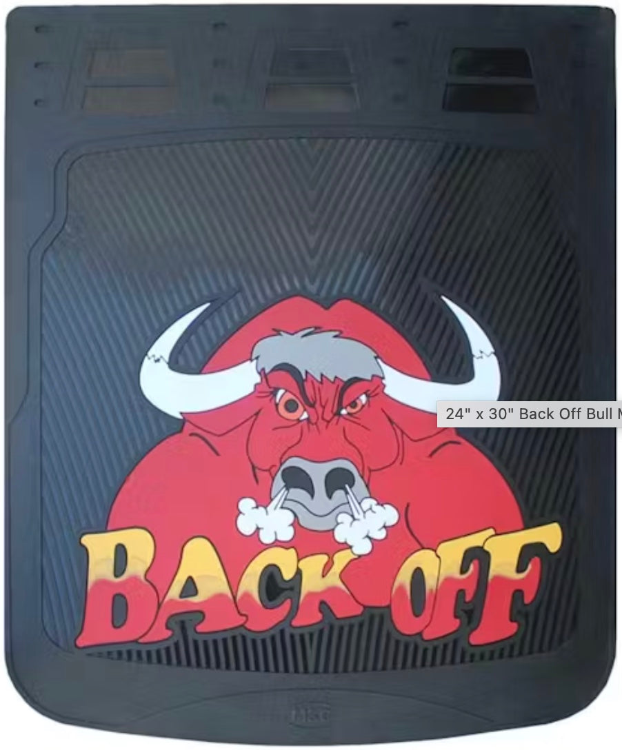 Back Off Bull Mud Red Flap 24”x30”  -  1011190