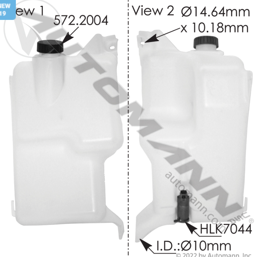 575.10117 - Washer Fluid Reservoir Freightliner