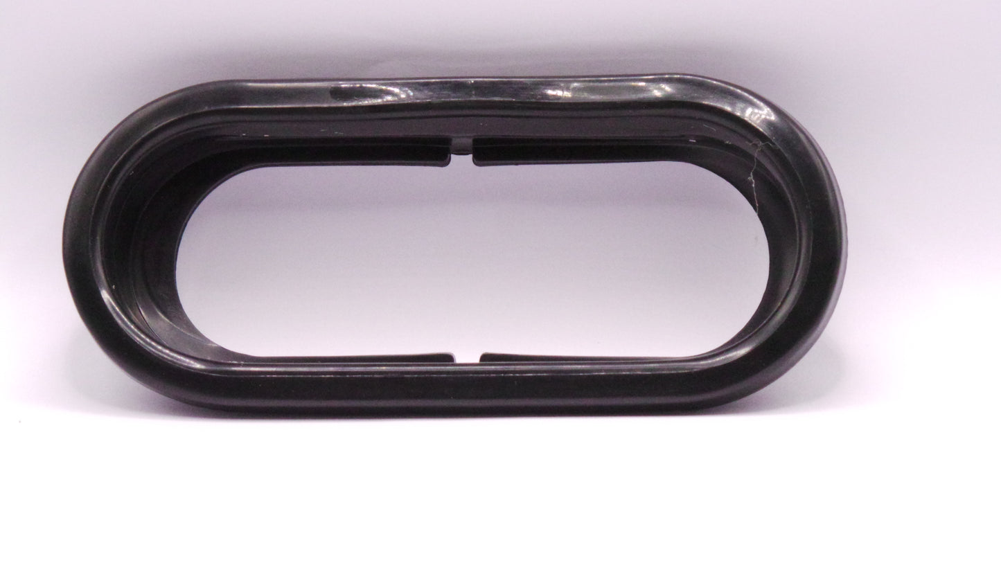 6" Oval Back-Up  Fixed 20 Led Light Clear Reflective Flashing 12/24V with Grommet Direct Pigtail  -  8041-2ERC