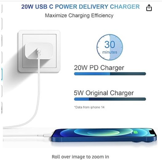 IPhone Fast charger USB C Wall Charger - X0035OJ1ZJ