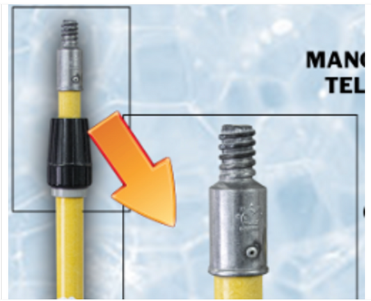 Extendable Telescopic Fiberglass Pole  48 Inch  to 96 Inch   -  A104-P4896