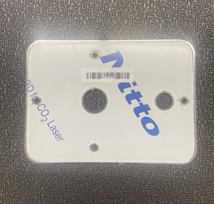 14 Gauge Mirror Finish 304 Stainless Steel Watermelon Light Interior Plate White Mounting Holes  -  RZ-G4''X5.5''