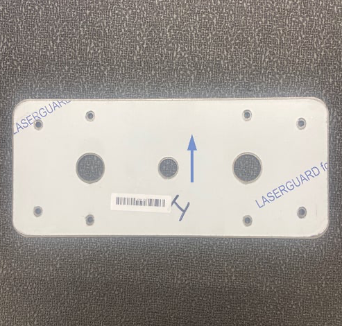 14 GA mirror finish 304 stainless steel watermelon light interior plate with mounting holes  RZ-I4''X9''