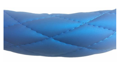 18" Steering Wheel Cover Diamond Style Billet Blue with Blue Stitch  -  65217