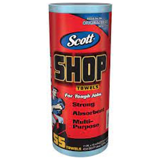 Scott Blue Shop Towels 55/Roll ~ 55 ROLL