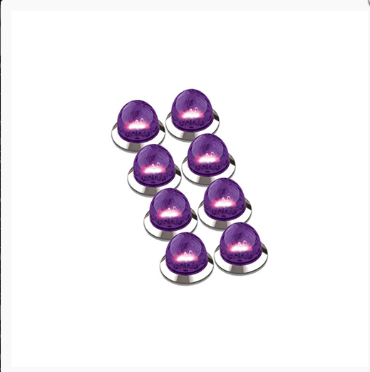 Mini Watermelon HERO LED Light (Pack of 8) - Purple Clear Lens for 3/4" sud mount hole - HEROPCWMMINI-8