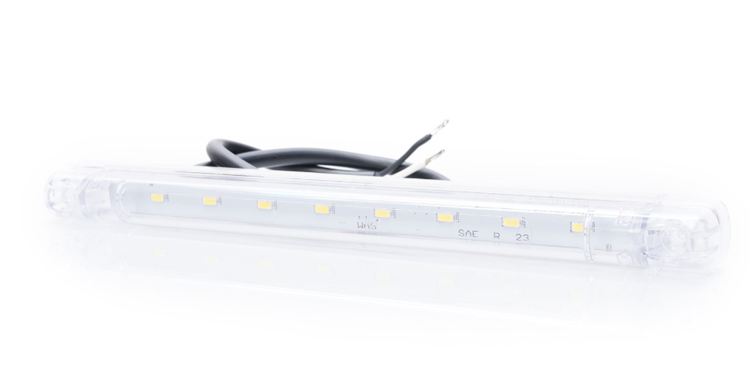 White 9" Back Up Bar - 2173